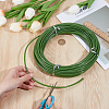 PVC Plastic Tubing Roll for Bundling Artificial Flower Stems DIY-WH0750-049-3