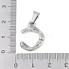 Non-Tarnish 304 Stainless Steel Pendants STAS-F235-01P-C-3