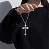 Cross Alloy Black Enamel Pendant Necklaces FS-WGF2765-01-2