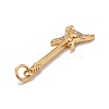 Brass Clear Cubic Zirconia Pendants KK-M229-51G-3