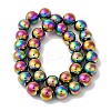 Electroplated Synthetic Magnetic Hematite Beads Strands G-I364-K01-07-2