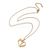 PVD Vacuum Plating 201 Stainless Steel Pendant Necklaces NJEW-R267-02Y-G-2