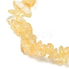 Natural Citrine Chip Beads Stretch Bracelet for Women BJEW-AL00003-03-3
