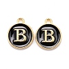 Golden Plated Alloy Charms LS-ENAM-S118-02B-1
