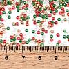 4 Colors 11/0 Christmas MIYUKI Round Rocailles Seed Beads SEED-X0058-18-3