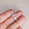 Anti-Tarnish 304 Stainless Steel Religion Ankh Cross Links Connector Charms PW-WGFA64E-01-1