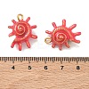 304 Stainless Steel Enamel Pendants STAS-L316-22G-02-3