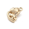 Brass Micro Pave Cubic Zirconia Pendants KK-M306-06G-01-2