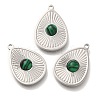 Synthetic Malachite Pendants STAS-P371-004P-1