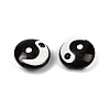 Yin-yang Theme Baking Paint Glass Beads LAMP-B028-01B-3