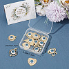 15Pcs 5 Style Rack Plating Alloy Enamel Pendants FIND-SC0004-09-7