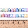 Anti-Tarnish Electroplate Rondelle Glass Beads Strands X-EGLA-T021-8mm-17-01-2