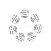 Tibetan Style Alloy Quote Pendants PALLOY-CJ0006-02-4