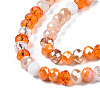 Electroplate Glass Beads Strands EGLA-N002-12G-3