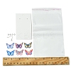 DIY Butterfly 430 Stainless Steel Etched Metal Embellishments Dangle Earring Jewelry Making Kits DIY-FS0007-46-5