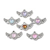 UV Plating Alloy Glass Pendants FIND-K032-26P-1