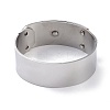 Non-Tarnish Donut 304 Stainless Steel Bangles BJEW-G700-07B-P-3