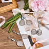 316 Surgical Stainless Steel Locket Pendants PALLOY-MA00006-4