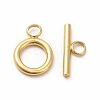 Rack Plating Eco-Friendly Brass Toggle Clasps KK-K165-33-2