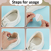 6 Sets 3 Colors PU Leather Self-adhesive Non Slip Shoe Pads AJEW-BC0009-36-4