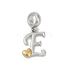 Brass European Dangle Charms KK-Z097-01E-GP-1
