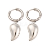 Non-Tarnish 304 Stainless Steel Hoop Earrings for Women LS-EJEW-Z057-14P-04-1