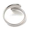 Non-Tarnish 304 Stainless Steel Plain Cuff Ring LS-RJEW-C067-01P-3