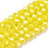Electroplate Glass Beads Strands EGLA-A034-P2mm-B03-1