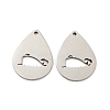Non-Tarnish 316L Surgical Stainless Steel Pendants STAS-K280-07P-1