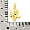 Brass Micro Pave Clear Cubic Zirconia Pendants KK-P263-06C-G-3
