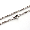 Tarnish Resistant 304 Stainless Steel Rope Chain Necklaces LS-STAS-M174-011P-C-1