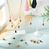 11Pcs 11 Colors Brass Micro Pave Cubic Zirconia Pendants KK-TA0001-97-8