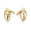 Brass Micro Pave Cubic Zirconia Pendants KK-N231-235-2