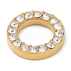 PVD Vacuum Plating 304 Stainless Steel Crystal Rhinestone Linking Rings STAS-Z082-01G-01-2