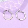 Tarnish Resistant 304 Stainless Steel Hoop Earrings EJEW-F105-23P-5