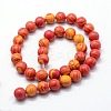 Synthetic Malachite Beads Strands G-I199-32-10mm-3