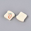 Fruits Theme Opaque Resin Cabochons CRES-T025-17-3