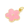 Brass Enamel Pendants KK-B114-08G-2