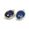 Dyed Natural Lapis Lazuli Faceted Connector Charms G-K347-11G-02-2