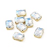 Rectangle Octagon Shape Sew on Glass Rhinestone LS-X1-DIY-E062-01G-04-1