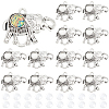 40Pcs 2 Style Tibetan Style Alloy Pendant Cabochon Settings FIND-PH0004-86-1