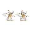 304 Stainless Steel Micro Pave Glass Cubic Zirconia Stud Earring for Women LS-EJEW-K302-06G-2