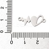 201 Stainless Steel Heart Connector Charms STAS-Q341-05P-3