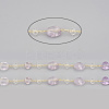 3.28 Feet Handmade Natural Amethyst Beaded Chains X-CHC-I031-11B-1