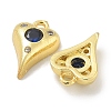 Rack Plating Brass Micro Pave Cubic Zirconia Pendants KK-L224-010G-2