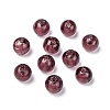 Round Handmade Lampwork Silver Foil Glass Beads X-SLR10MM18Y-2