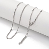 Non-Tarnish 304 Stainless Steel Curb Chain Necklaces NJEW-R266-03P-2