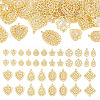 40Pcs 10 Styles Iron Rhinestone Pendants IFIN-TA0001-60-1