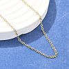 Brass Cable Chain Necklaces NJEW-K123-05G-1