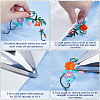 Flower & Leaf Polyester Embroidery Sew on Appliques PATC-WH0010-32B-6